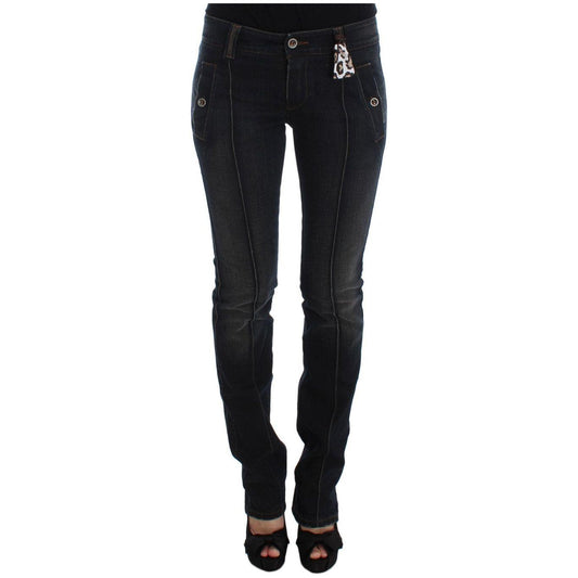 Ermanno Scervino Blue Wash Cotton Slim Fit Jeans SIG30277-1