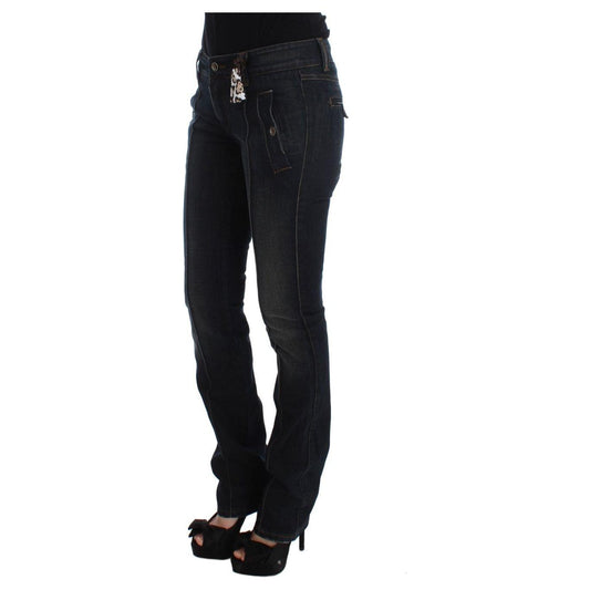 Ermanno Scervino Blue Wash Cotton Slim Fit Jeans SIG30277-1