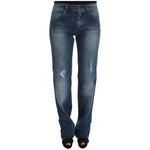 Ermanno Scervino Blue Wash Cotton Blend Slim Fit Jeans SIG30282-2