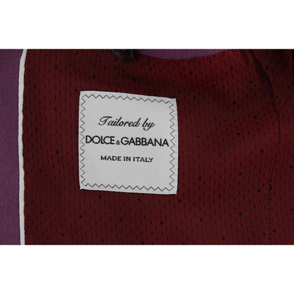 Dolce & Gabbana Purple Cashmere Slim Fit Blazer Jacket Dolce & Gabbana