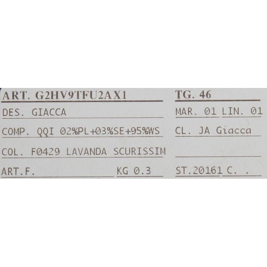 Dolce & Gabbana Purple Cashmere Slim Fit Blazer Jacket Dolce & Gabbana