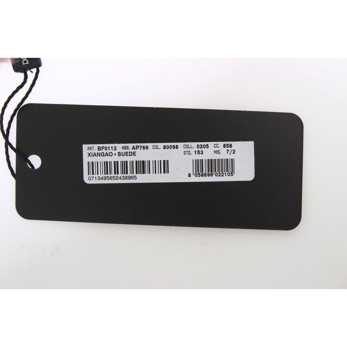 Dolce & Gabbana Beige Suede Xiangao Fur Elbow Gloves Dolce & Gabbana