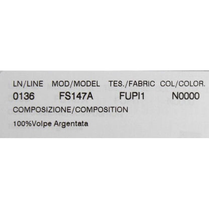 Dolce & Gabbana Black Fox Fur Collar Scarf Dolce & Gabbana