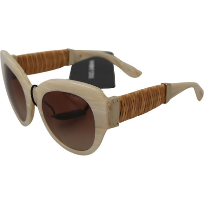 Dolce & Gabbana Beige Acetate Full Rim Brown Lense DG4294 Sunglasses Dolce & Gabbana