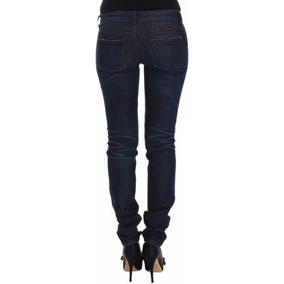 Ermanno Scervino Blue Slim Jeans Denim Pants Skinny Leg Stretch Ermanno Scervino