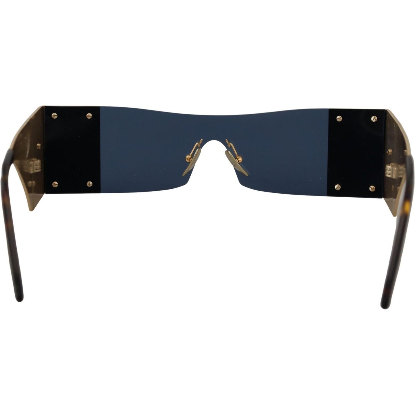 Dolce & Gabbana Gold Metal Rectangle Shades DG2263 Sunglasses Dolce & Gabbana