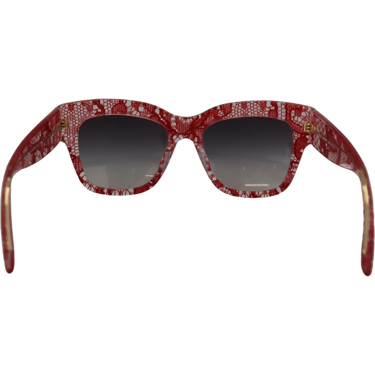 Dolce & Gabbana Red Lace Acetate Rectangle Shades DG4231F Sunglasses Dolce & Gabbana