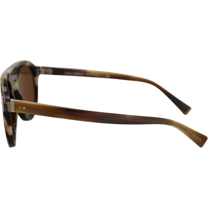 Dolce & Gabbana Brown Tortoise Oval Full Rim Eyewear DG4306 Sunglasses Dolce & Gabbana