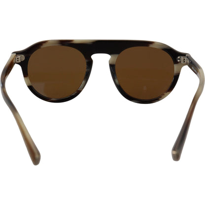 Dolce & Gabbana Brown Tortoise Oval Full Rim Eyewear DG4306 Sunglasses Dolce & Gabbana