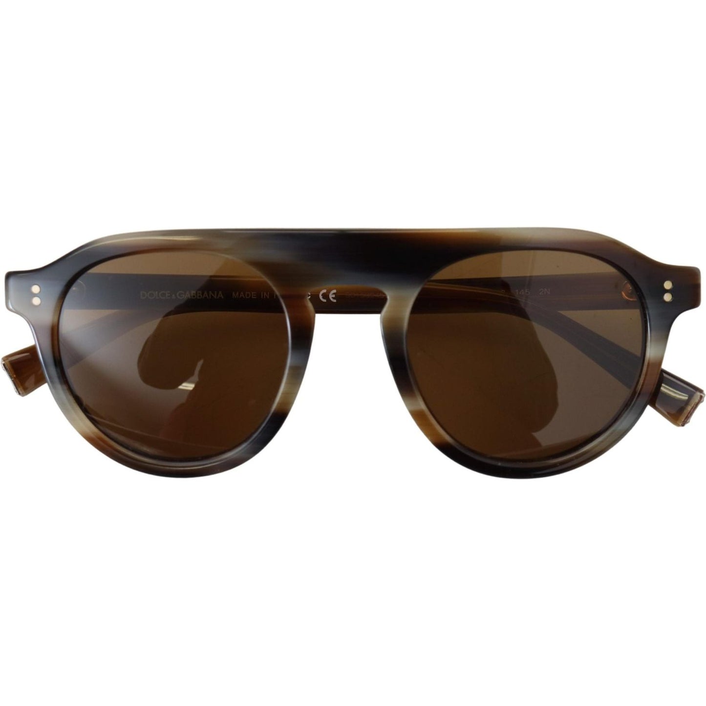 Dolce & Gabbana Brown Tortoise Oval Full Rim Eyewear DG4306 Sunglasses Dolce & Gabbana