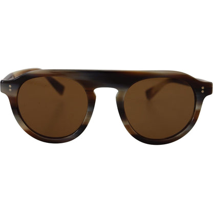 Dolce & Gabbana Brown Tortoise Oval Full Rim Eyewear DG4306 Sunglasses Dolce & Gabbana