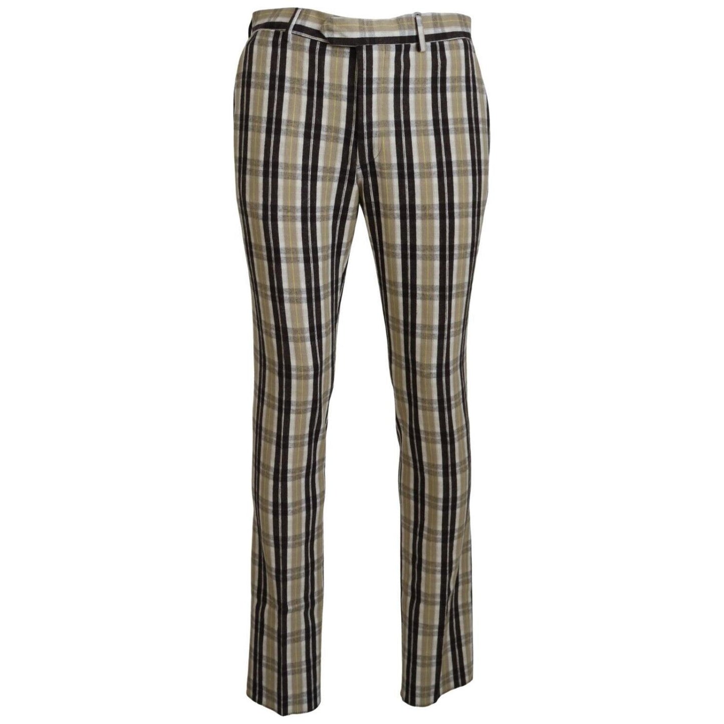 BENCIVENGA Multicolor Checkered Cotton Straight Fit Men Pants1728,67345645728,BENCIVENGA,Casual Pants - Pants - Clothing,Clothing,IT46 | S,IT48 | M,IT50 | L,IT52 | L,IT54 | XL,Jeans & Pants - Men - Clothing,Material: 80% Cotton 20% Elastane,Men,Men - Clot
