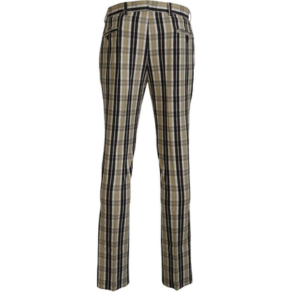 BENCIVENGA Multicolor Checkered Cotton Straight Fit Men Pants1728,67345645728,BENCIVENGA,Casual Pants - Pants - Clothing,Clothing,IT46 | S,IT48 | M,IT50 | L,IT52 | L,IT54 | XL,Jeans & Pants - Men - Clothing,Material: 80% Cotton 20% Elastane,Men,Men - Clot