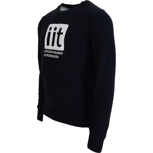 Dolce & Gabbana Blue Cashmere iit Print Pullover Sweater TSH83569- 52