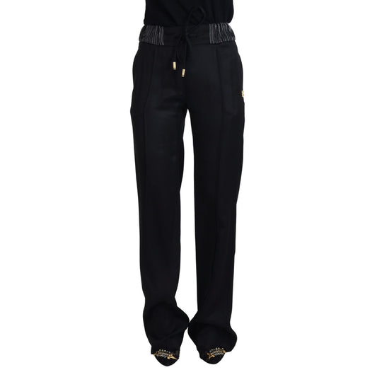 Dolce & Gabbana Black Straight Fit Cotton Pants