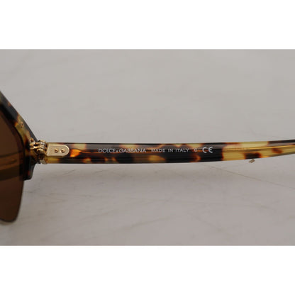 Dolce & Gabbana Brown Gold Acetate Havana DG430A Sunglasses Dolce & Gabbana