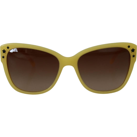 Dolce & Gabbana Yellow Acetate Frame Stars Embellishment DG4124 Sunglasses Dolce & Gabbana