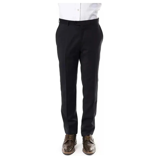 Uominitaliani Gray Wool Men Pants 1728,67345744032,Clothing,Dress Pants - Pants - Clothing,Gray,IT52 | XL,Jeans & Pants - Men - Clothing,Men,Men - Clothing,New with tags,Pants - Clothing,Uominitaliani