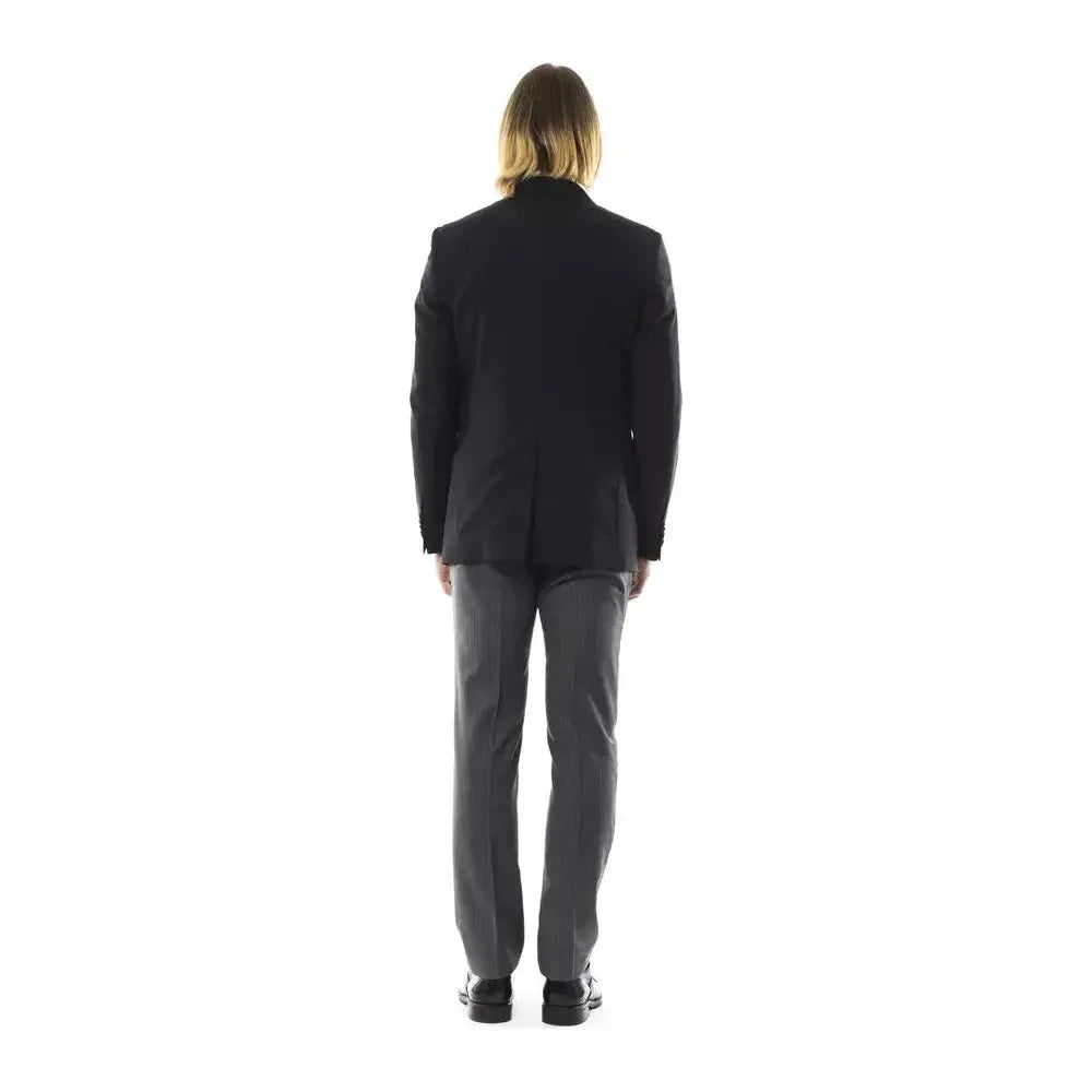 Uominitaliani Black Wool Men's Blazer