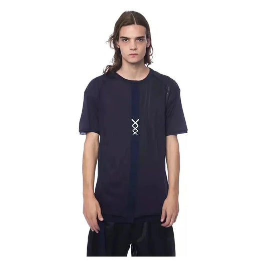 Nicolo Tonetto Blue Cotton Men T-Shirt NI-12954-XS