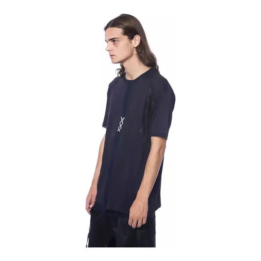 Nicolo Tonetto Blue Cotton Men T-Shirt NI-12954-XS