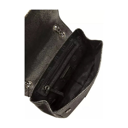 Pompei Donatella Gray Leather Women Crossbody Bag