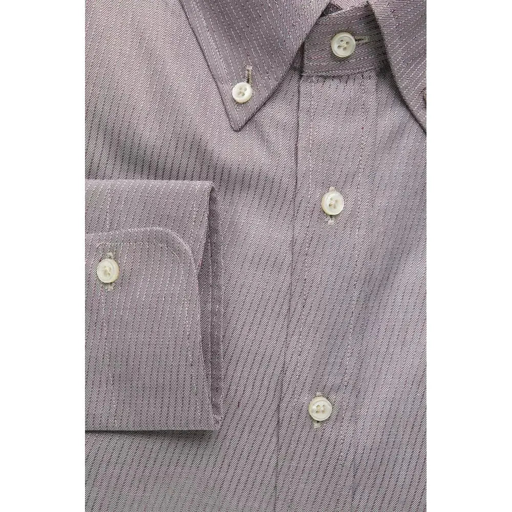 Robert Friedman Beige Cotton Men Shirt