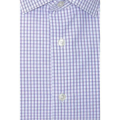 Robert Friedman Burgundy Cotton Men Shirt