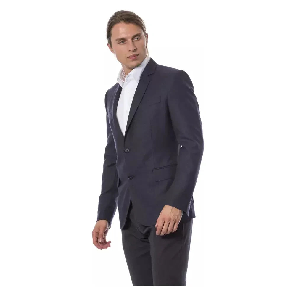 Verri Blue Virgin Wool Blazer