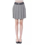 BYBLOS Black Viscose Women Skirt BYBLOS Gray