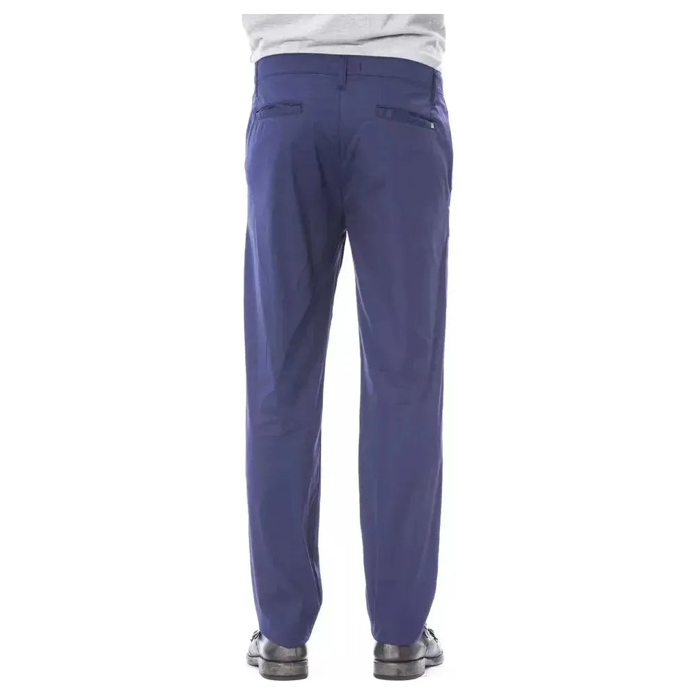 Verri Blue Cotton Men's Chino Pant