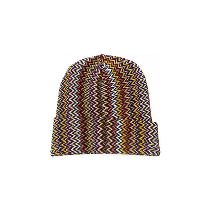 Missoni Multicolor Wool Men Hat 1728,67345744032,Accessories,Beanie - Hats - Accessories,Hats & Caps - Men - Accessories,Hats - Accessories,Men,Men - Accessories,Missoni,Multicolor,New with tags,UNI