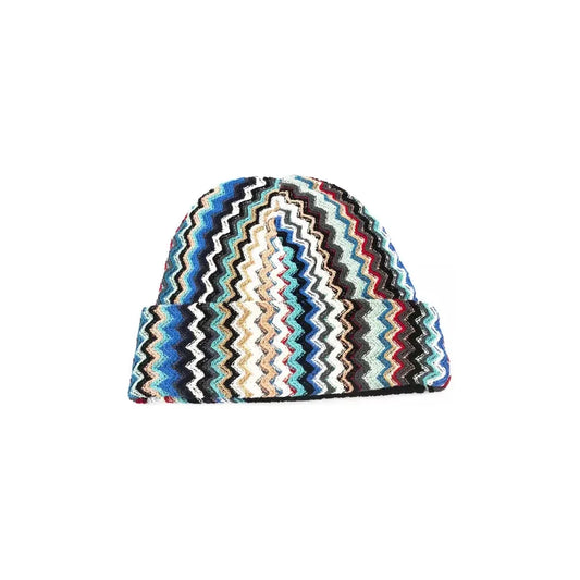 Missoni Multicolor Wool Men Hat 1728,67345744032,Accessories,Hats & Caps - Men - Accessories,Hats - Accessories,Men,Men - Accessories,Missoni,Multicolor,New with tags,UNI