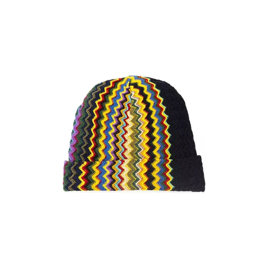 Missoni Multicolor Wool Men Hat 1728,67345744032,Accessories,Beanie - Hats - Accessories,Hats & Caps - Men - Accessories,Hats - Accessories,Men,Men - Accessories,Missoni,Multicolor,New with tags,UNI