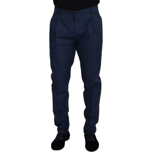 Dolce & Gabbana Blue Cotton Chino Formal Pants PAN73332 - 50