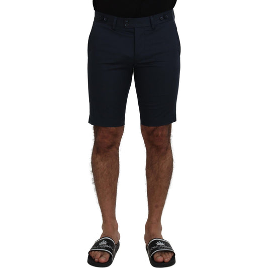 Dolce & Gabbana Blue Bermuda Low Waist Men Shorts PAN74017-IT44