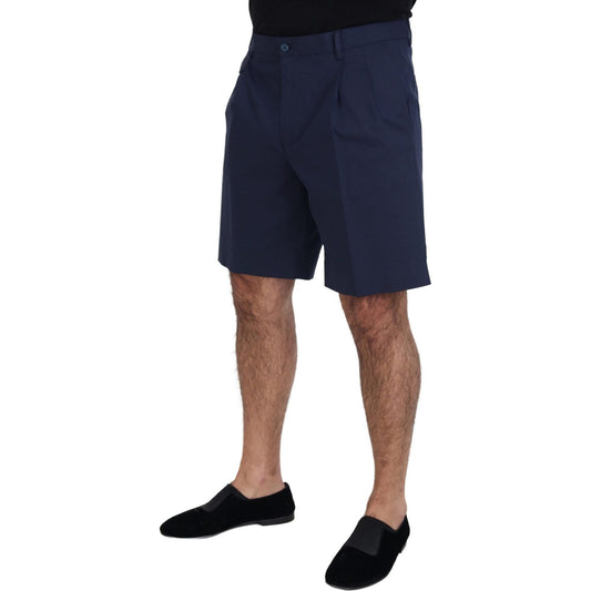 Dolce & Gabbana Blue Chinos Cotton Stretch Casual Shorts PAN74239 - 52