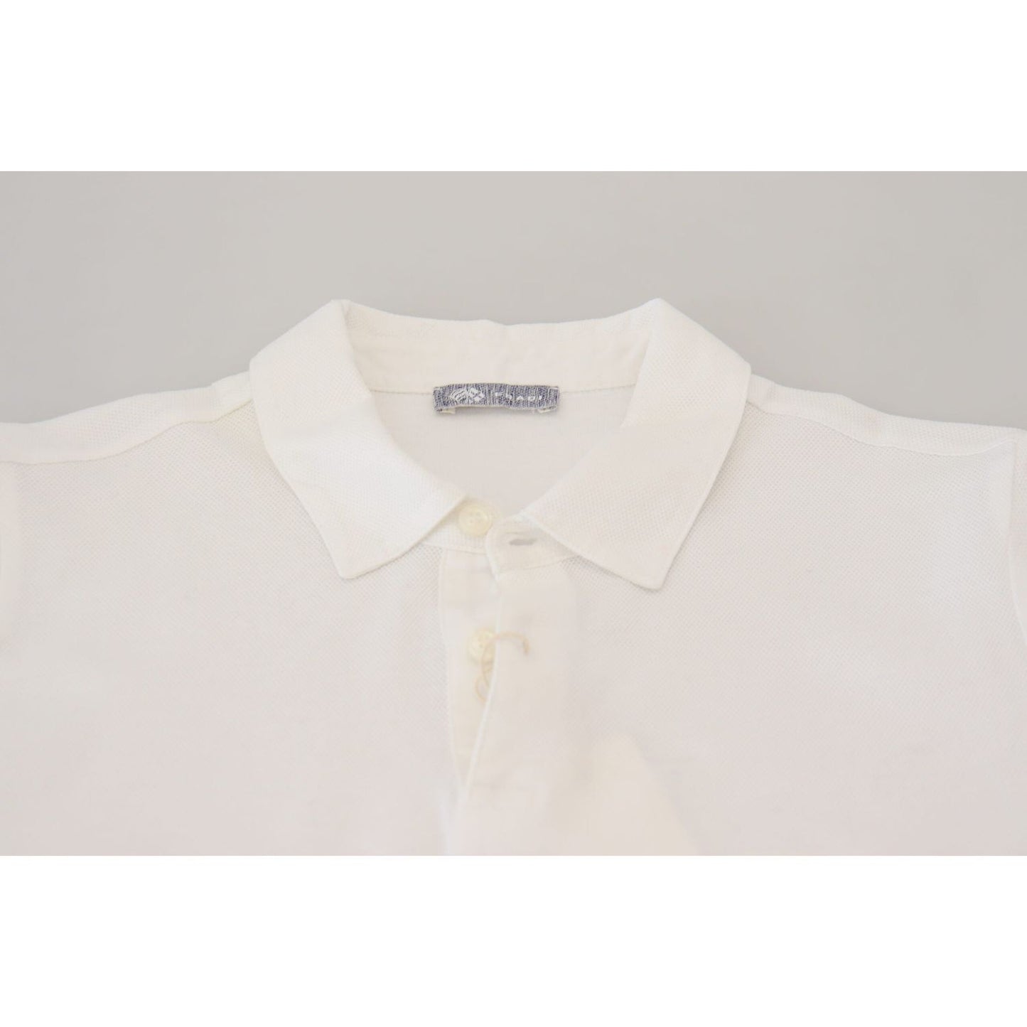 FRADI White Cotton Collared Short Sleeves Polo T-shirt FRADI