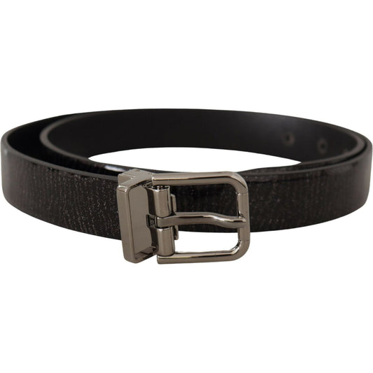 Dolce & Gabbana Black Leather Vernice Metal Buckle Belt 1728,67345645728,90 cm / 36 Inches,Accessories,Belts - Accessories,Belts - Men - Accessories,Black,Dolce & Gabbana,Material: Leather,Men,Men - Accessories,New with tags,Regular Belts - Belts - Access