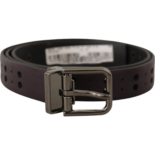 Dolce & Gabbana Burgundy Leather Perforated Metal Buckle Belt 1728,67345645728,90 cm / 36 Inches,Accessories,Belts - Accessories,Belts - Men - Accessories,Burgundy,Dolce & Gabbana,Material: Leather,Men,Men - Accessories,New with tags,Regular Belts - Belts