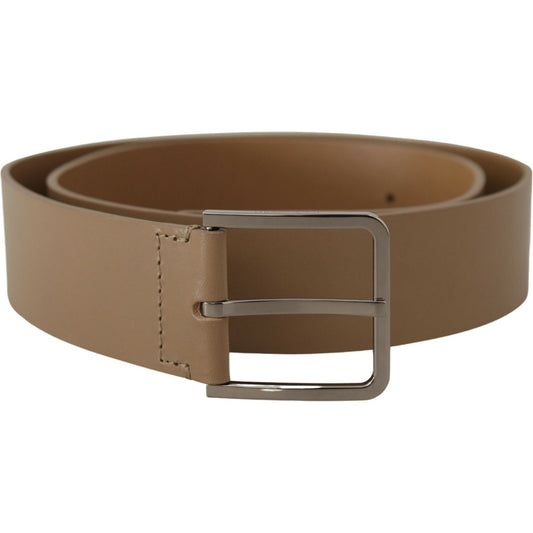 Dolce & Gabbana Beige Calf Leather Wide Silver Metal Belt 1728,67345645728,90 cm / 36 Inches,Accessories,Beige,Belts - Accessories,Belts - Men - Accessories,Dolce & Gabbana,Material: Leather,Men,Men - Accessories,New with tags,Regular Belts - Belts - Acce