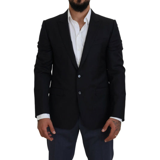 Dolce & Gabbana Dark Blue Coat Jacket Martini Blazer KOS2162- 52