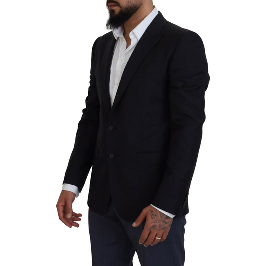 Dolce & Gabbana Dark Blue Coat Jacket Martini Blazer KOS2162- 52