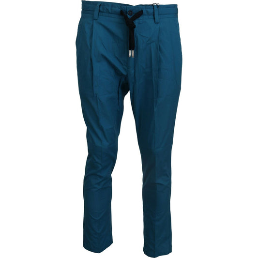 Dolce & Gabbana Blue Cotton Chinos Trousers Pants PAN74540- 44