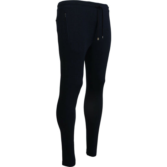 Dolce & Gabbana Blue Mens Sport Cotton Sweatpants Pants PAN74583-44