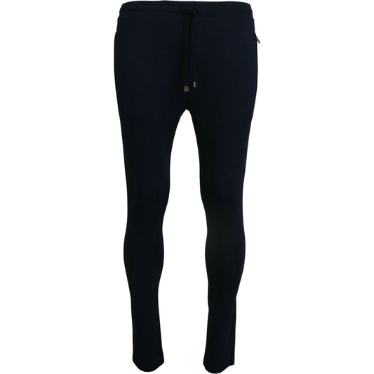 Dolce & Gabbana Blue Mens Sport Cotton Sweatpants Pants PAN74583-44