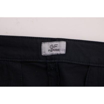GF Ferre Blue Cotton Stretch Chinos Pants GF Ferre