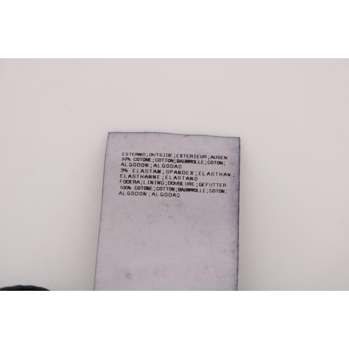 GF Ferre Blue Cotton Stretch Chinos Pants GF Ferre