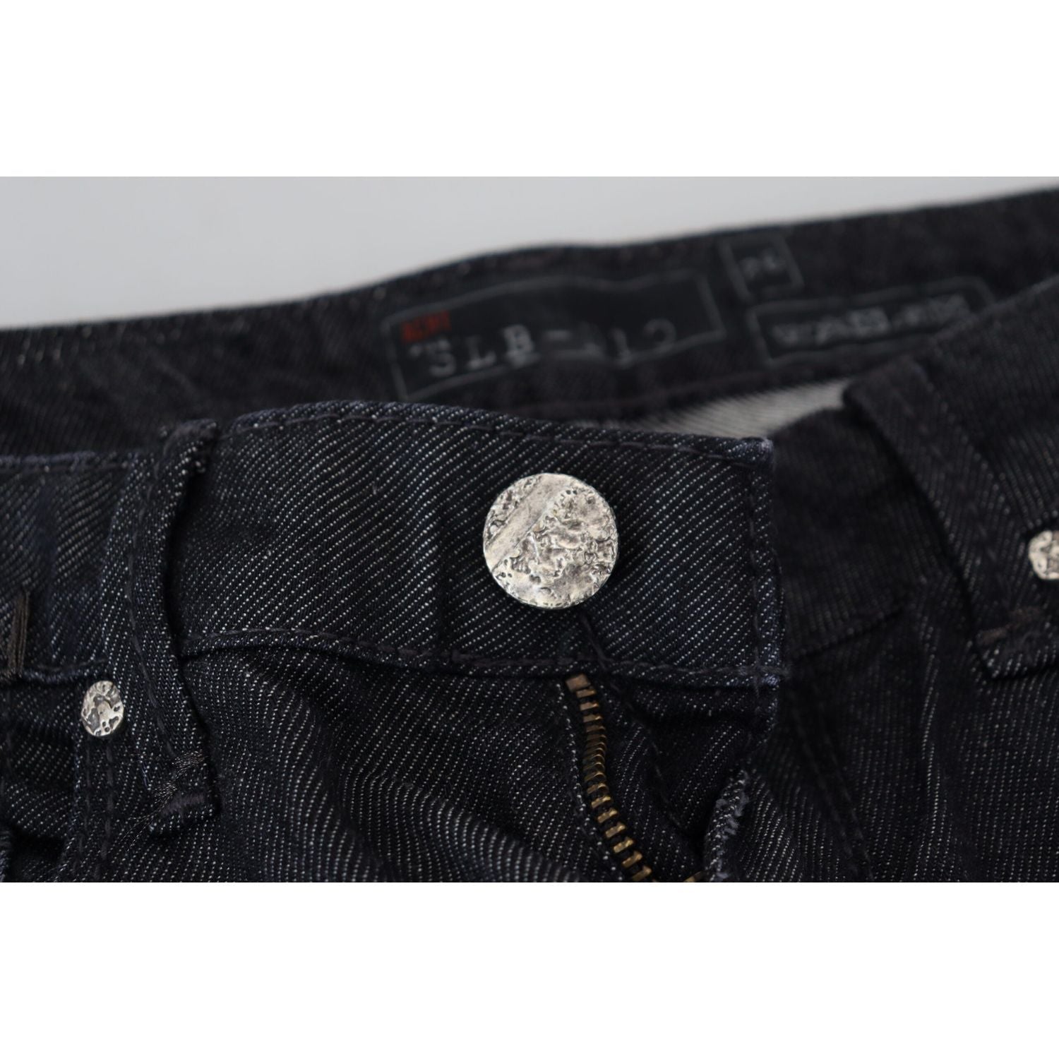 Acht Black Cotton Low Waist Slim Fit Women Casual Denim Jeans