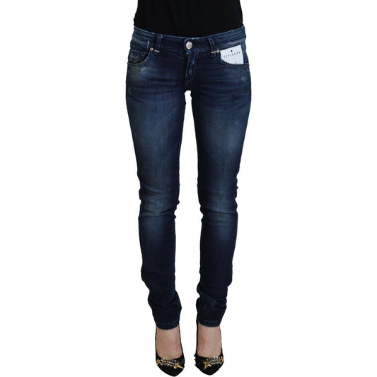 Acht Blue Cotton Low Waist Slim Fit Women Casual Denim Jeans PAN71824- 26